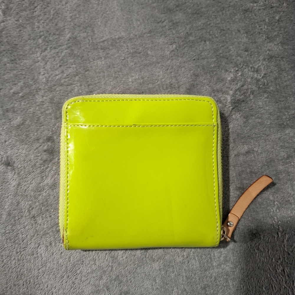 kate spade New York Lime Patent Zip-Around Wallet - Picture 4 of 10